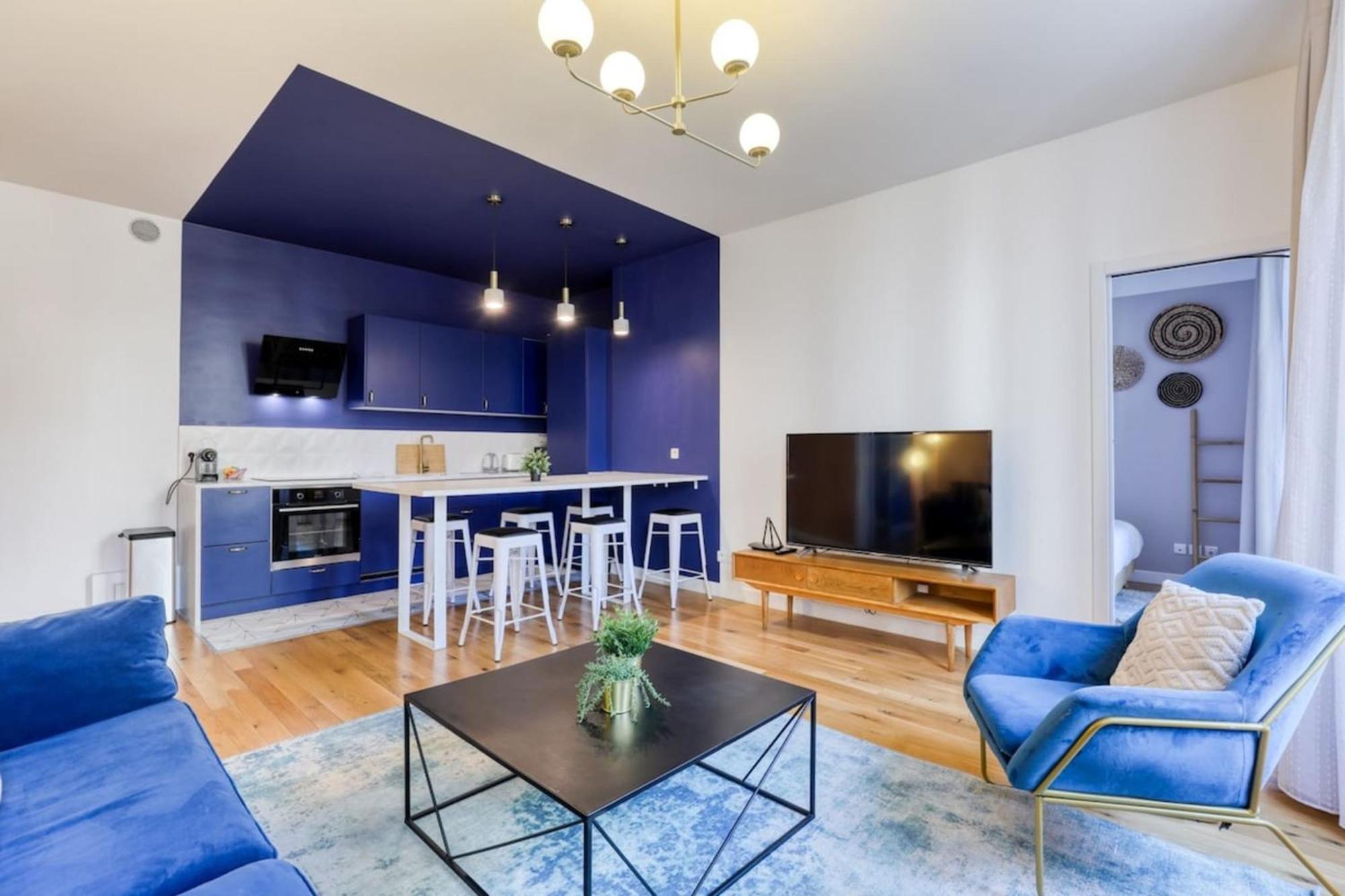 Blue Design 2bdr Flat In The Heart Of Bastille Parigi